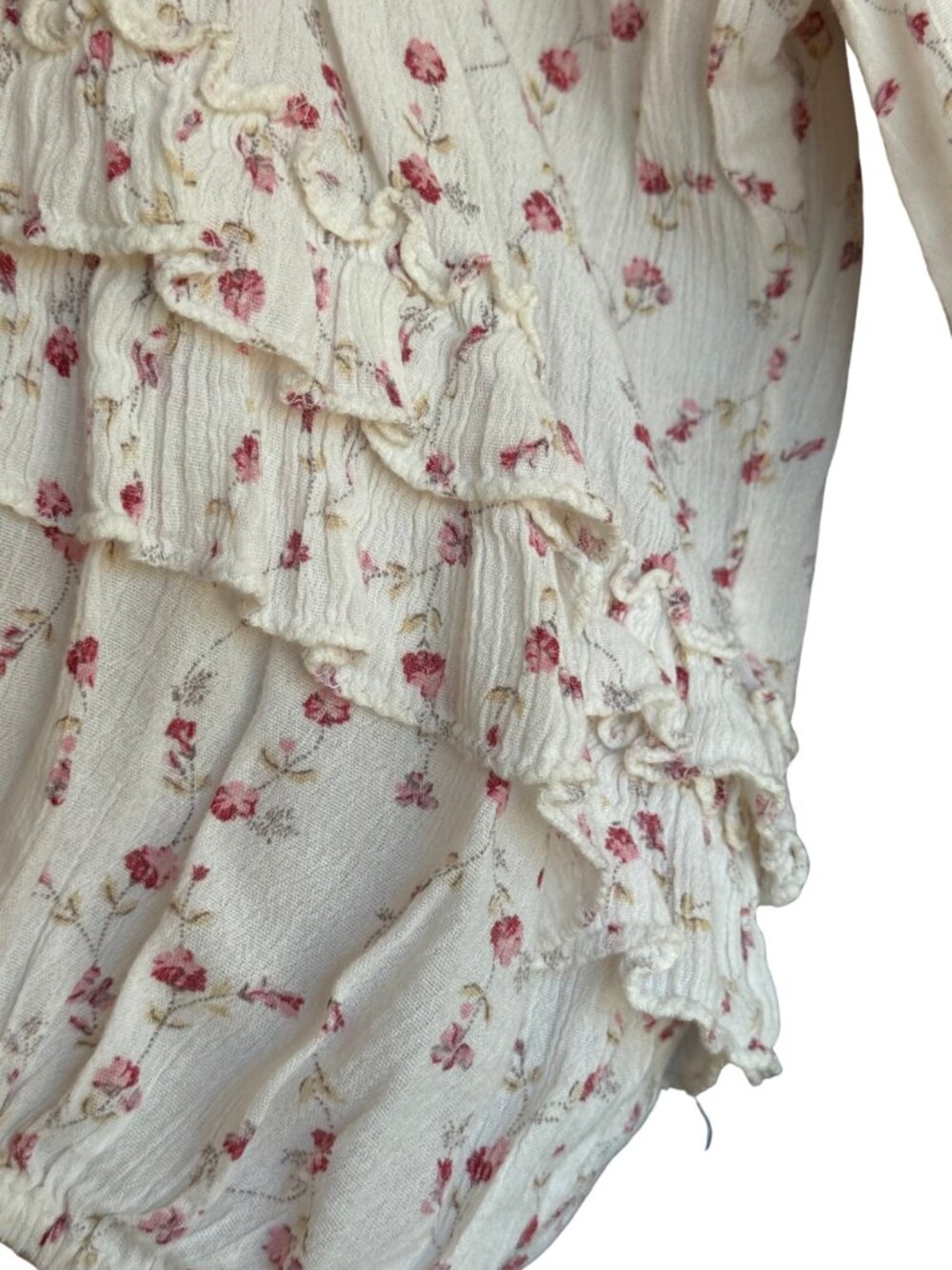 Denim & Supply Ralph Lauren RL Boho Floral Peasant Top XL - Picture 7 of 14